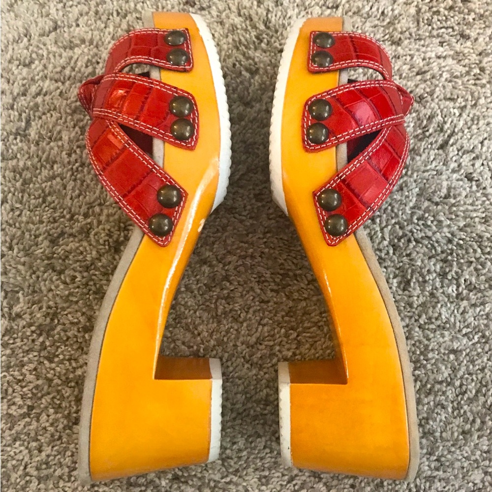 EUC Marc Jacobs Sexy Red Platform Sandals, Size 9.5 - Picture 6 of 10